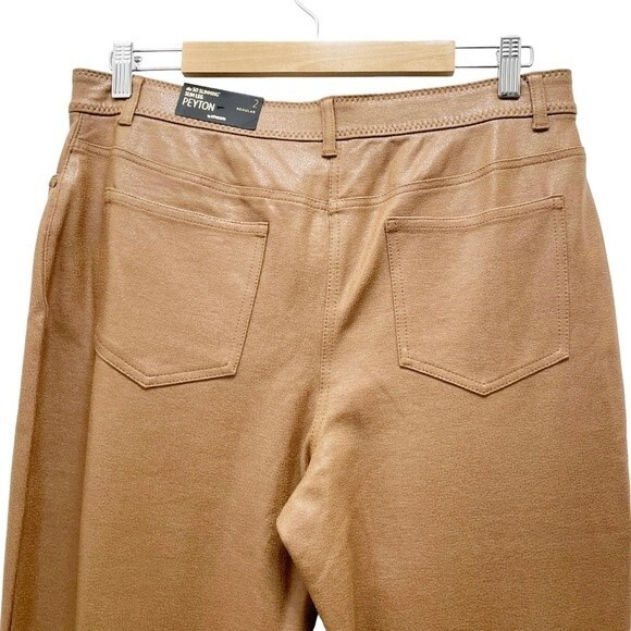 Chico’s Peyton Slim Leg Pant Branchport Caramel Women’s Size 2 | Medium NWT FLAW - Picture 5 of 14